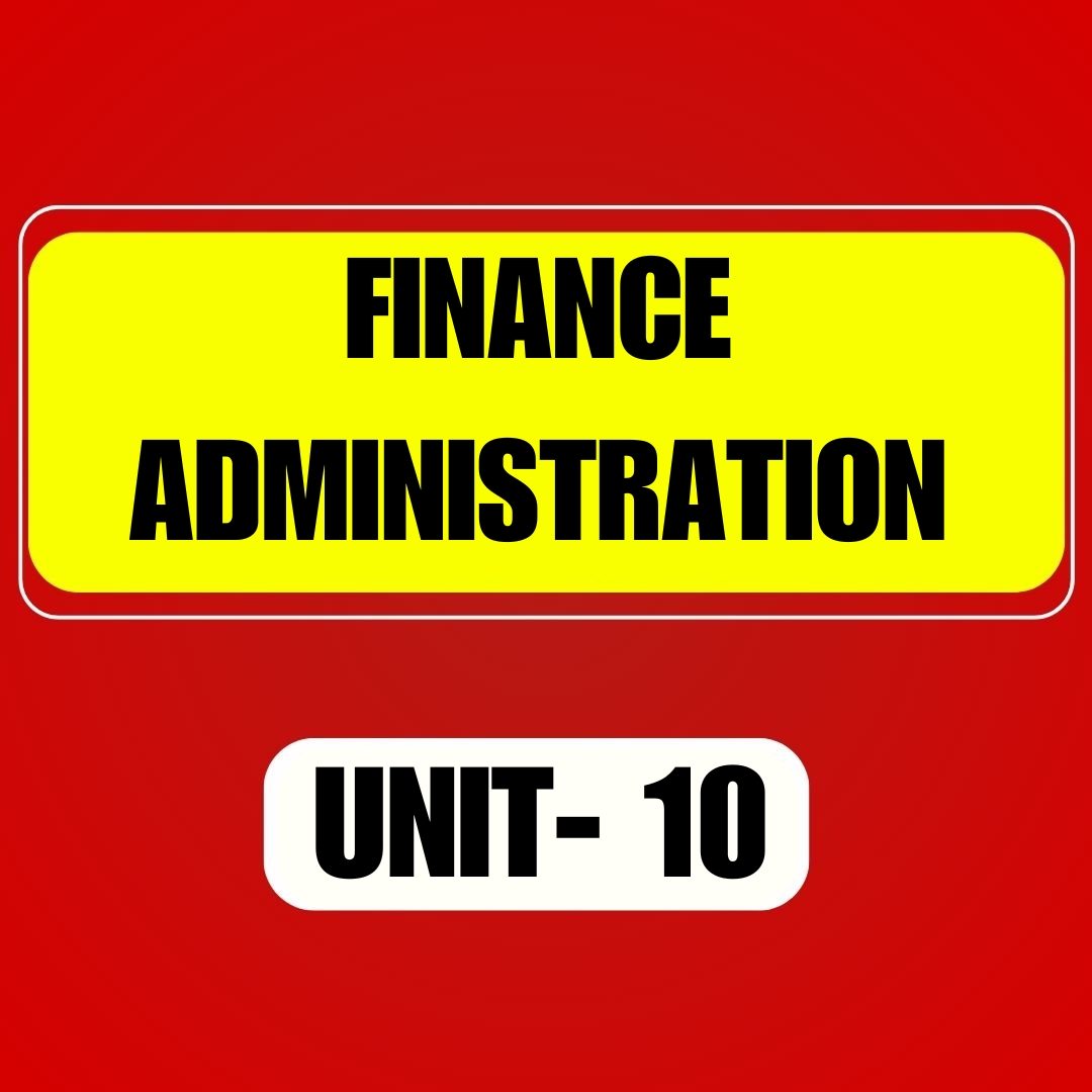 FINANCE ADMINISTRATION